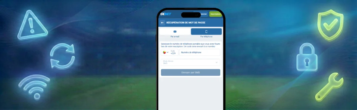 Problèmes de connexion 1xbet