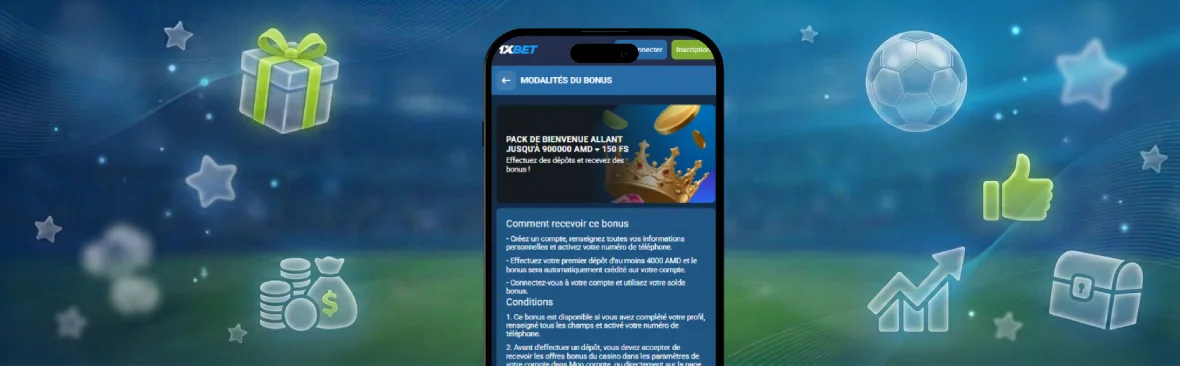 Bonus de bienvenue sportifs 1xbet
